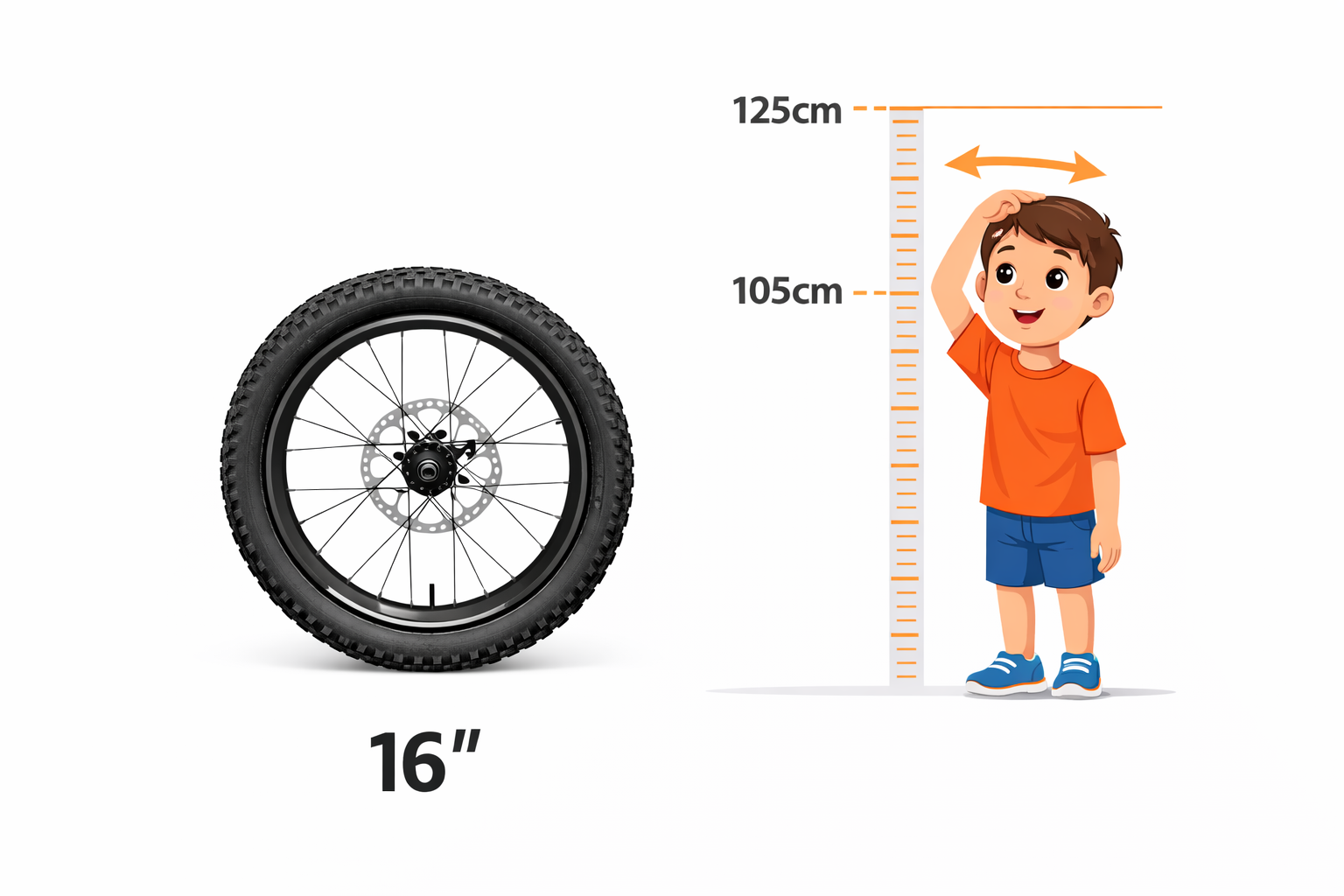 16´´ Detský bicykel